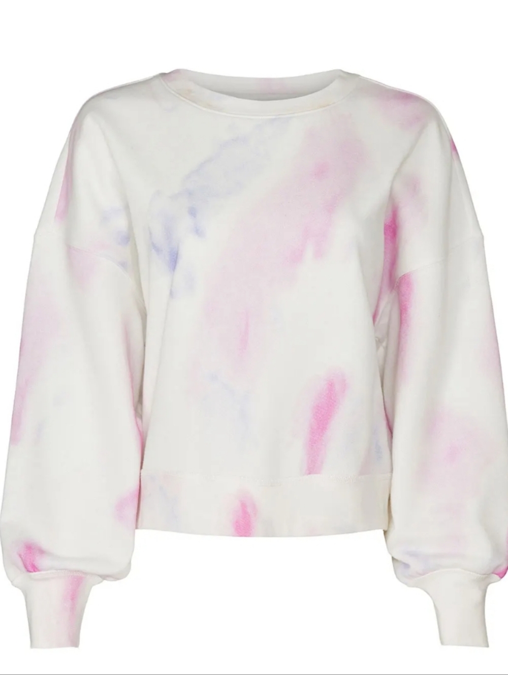 PAIGE Lisbet Tie-Dye Crewneck Sweatshirt Size Small